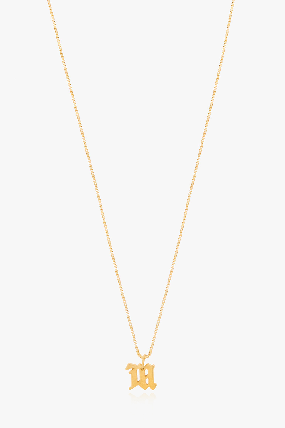 Gold Gold necklace with monogram MISBHV
